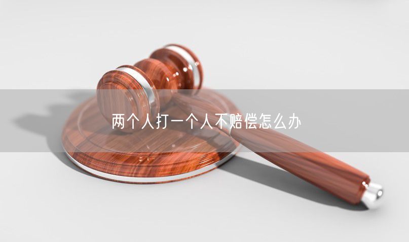 两个人打一个人不赔偿怎么办