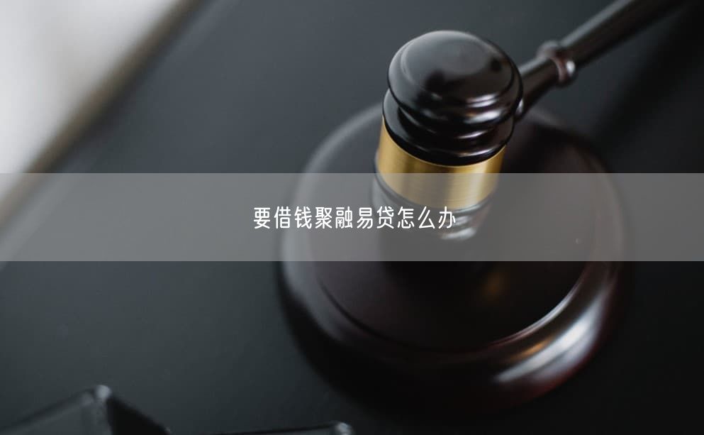 要借钱聚融易贷怎么办