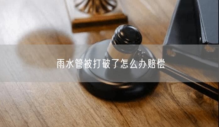 雨水管被打破了怎么办赔偿