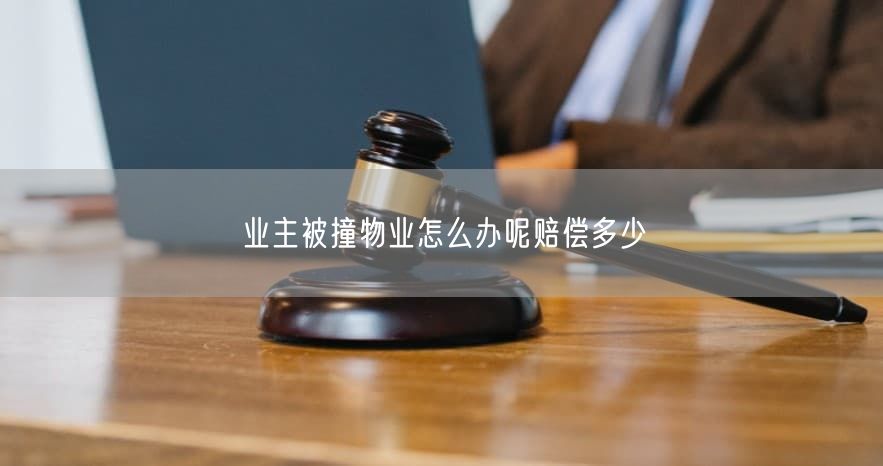业主被撞物业怎么办呢赔偿多少