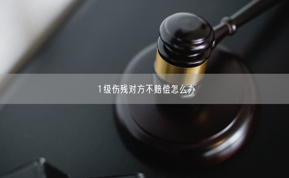 1级伤残对方不赔偿怎么办