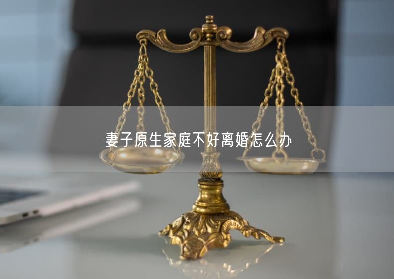 妻子原生家庭不好离婚怎么办