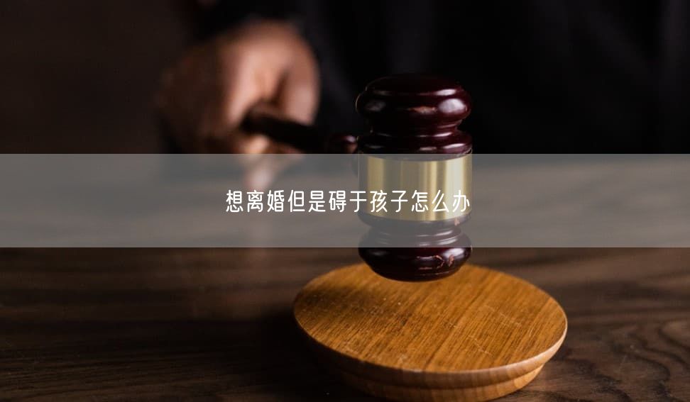 想离婚但是碍于孩子怎么办