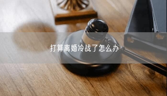 打算离婚冷战了怎么办